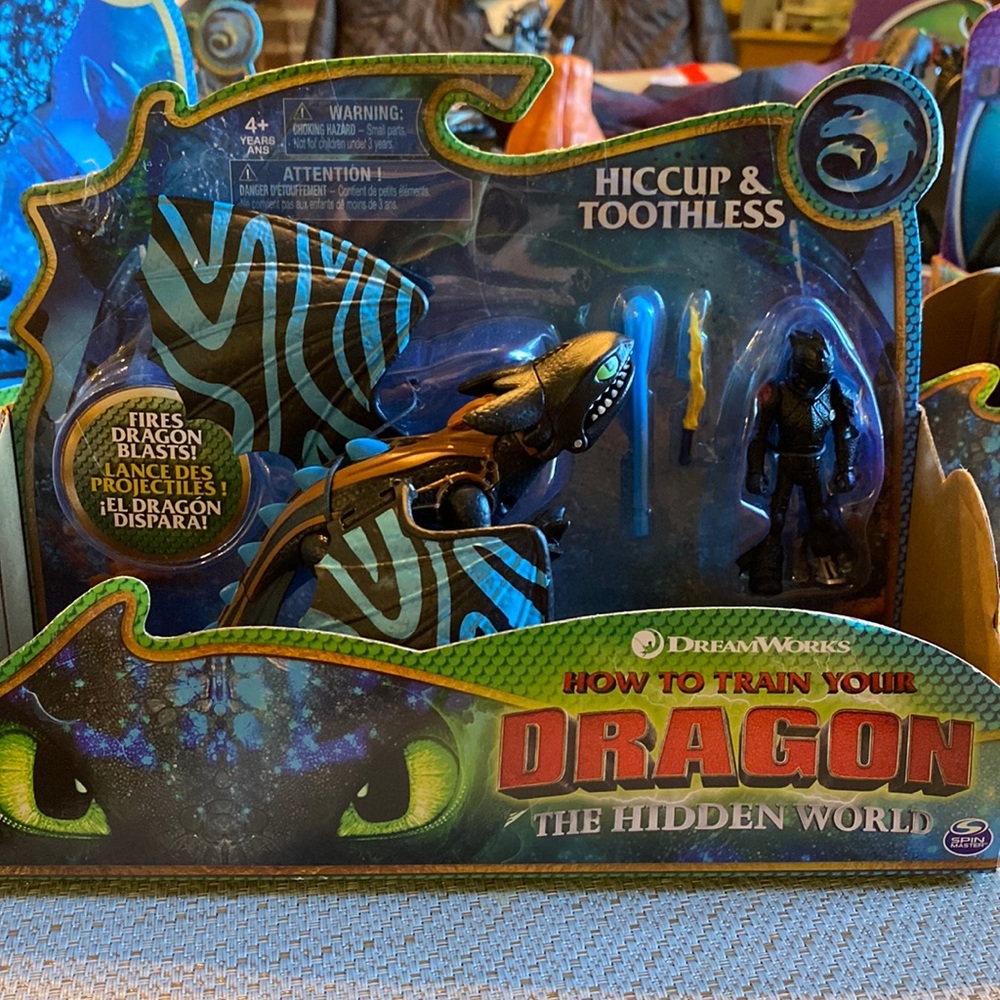 Hiccup and toothless from how to train your dragon